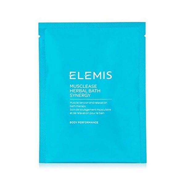 ELEMIS Musclease Herbal Bath Synergy | Calming Muscle Tension and Relaxation Therapy Soak Relieves Aches, Pains and Tension Post-Workout | 10 Sachets