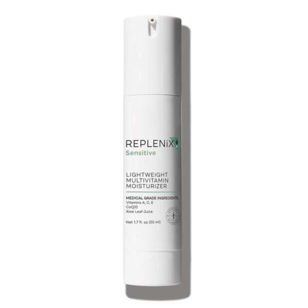 Replenix Lightweight Multivitamin Moisturizer, Medical-Grade Hydrating Face Cream with Antioxidants & Aloe Vera for Sensitive Skin (1.7 oz)