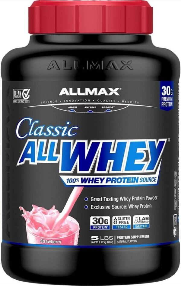 ALLMAX Nutrition AllWhey Classic, Strawberry, 5lb