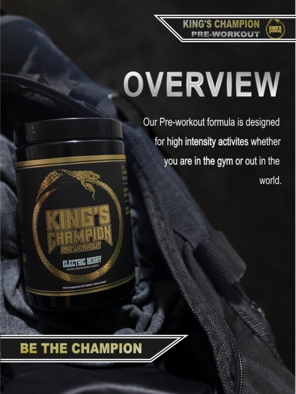 King's Champion Preworkout Electric Berry - Image 3