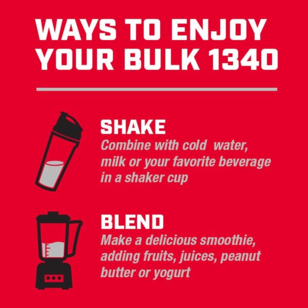 GNC Pro Performance Bulk 1340 - Vanilla Ice Cream, 9 Servings, Supports Muscle Energy, Recovery and Growth - Image 3