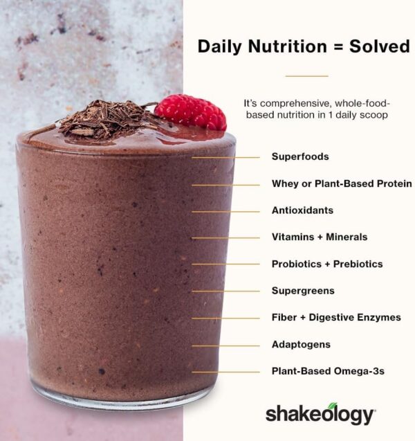 shakeology Whey Protein Powder Blend - Gluten Free, Superfood Protein Shake with Vitamins and Minerals - Helps Support Healthy Weight Loss, Lean Muscle Support, Gut Health - Chocolate, 30 Servings - Image 4