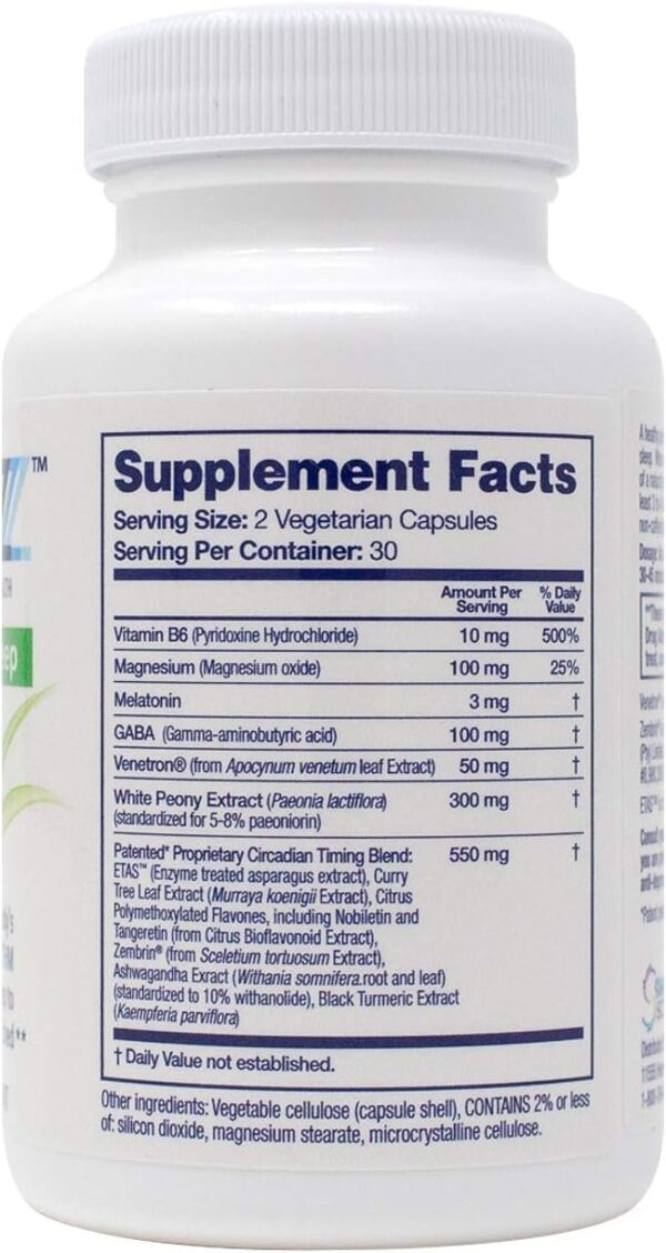 RestoreZ Deep Asleep (60 Capsules) Natural Sleep Supplement - Combat Nighttime Disruptions and Restore Your Sleep - Non-Habit Forming Sleep Aid - Image 2