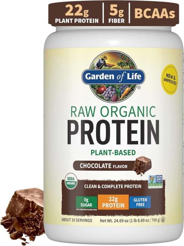 Orgain Organic Vegan Protein Powder, Chocolate Peanut Butter - 21g Plant Protein, 6g Prebiotic Fiber, Low Net Carb, No Lactose Ingredients, No Added Sugar, Non-GMO, For Shakes & Smoothies, 2.03 lb