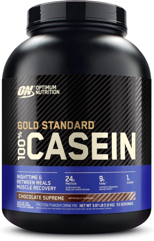 Optimum Nutrition Gold Standard 100% Micellar Casein Protein Powder & Gold Standard 100% Whey Protein Powder, Extreme Milk Chocolate, 5 Pound (Packaging May Vary) - Image 2