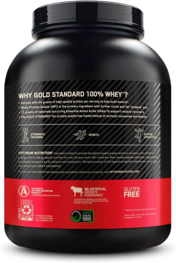 Optimum Nutrition Gold Standard 100% Whey Protein Powder, Banana Cream, 5 Pound (Packaging May Vary) - Image 2