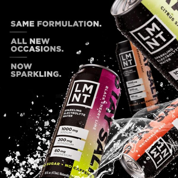 LMNT Sparkling Electrolyte Water - Variety Pack | 12-Coun - Image 2