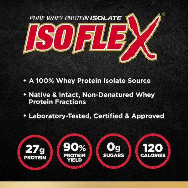 ALLMAX Nutrition - ISOFLEX Whey Protein Powder, Whey Protein Isolate, 27g Protein, Chocolate Peanut Butter, 5 Pound - Image 2